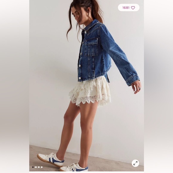 NWT Free People Jade Denim Jacket Size XS - Picture 3 of 15